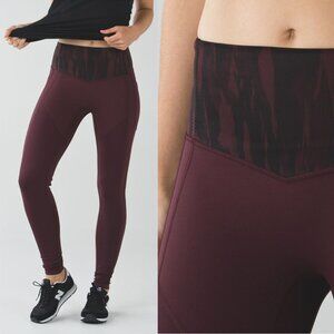 lululemon athletica Burgundy Leggings